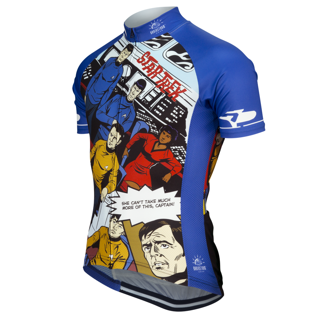 star trek bicycle Star Trek Cycling Jersey Retro Comic Galaxy Pop > Brainstorm Gear