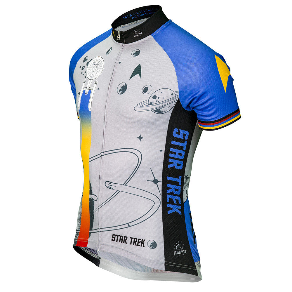 Star Trek Cycling Jersey Blue Mens Uniform > Brainstorm Gear