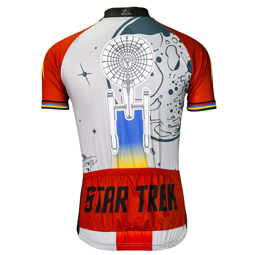 Star Trek Cycling Jersey Retro Poster Art Red > Brainstorm Gear